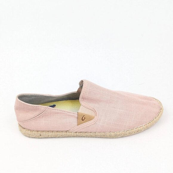 Womens Olukai Shoes Size 10 Kaula Pa'a Kapa Espadrilles Rose Pink - Picture 2 of 7